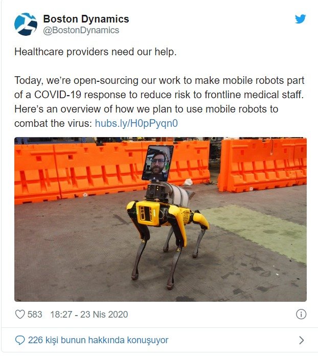 Boston Dynamics’in Robot Köpeği SpotMini, Doktorlara Yardım Etmeye Başladı