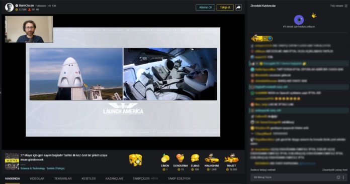 SpaceX’in Crew Dragon firlatma ani SpaceX’in Crew Dragon firlatma ani