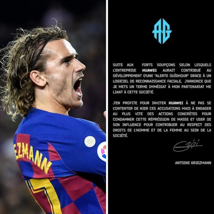 Griezmann, Uygur Türkleri ile İlgili İddiaların Ardından Huawei ile Anlaşmasını Sonlandırdı